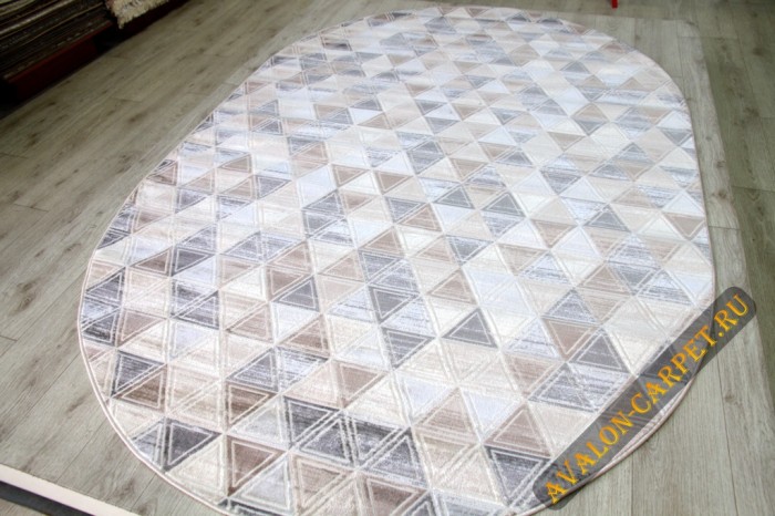 Ковер 36853A oval L.BEIGE / GREY