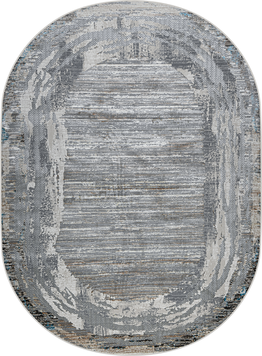 Ковер 37904A oval BLUE FLS / BEIGE FLS