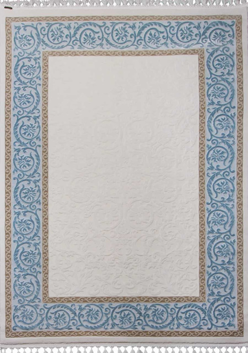 Ковер 08058T - BLUE / WHITE - Прямоугольник - коллекция HUNKAR