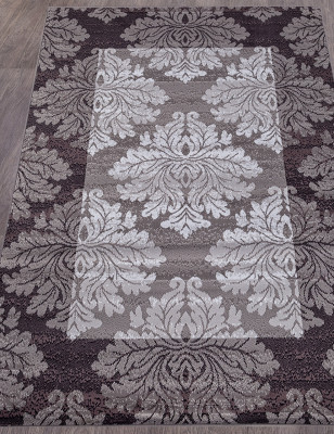 Ковер D213 - GRAY-PURPLE - Прямоугольник - коллекция SILVER