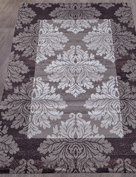 Ковер D213 - GRAY-PURPLE - Прямоугольник - коллекция SILVER