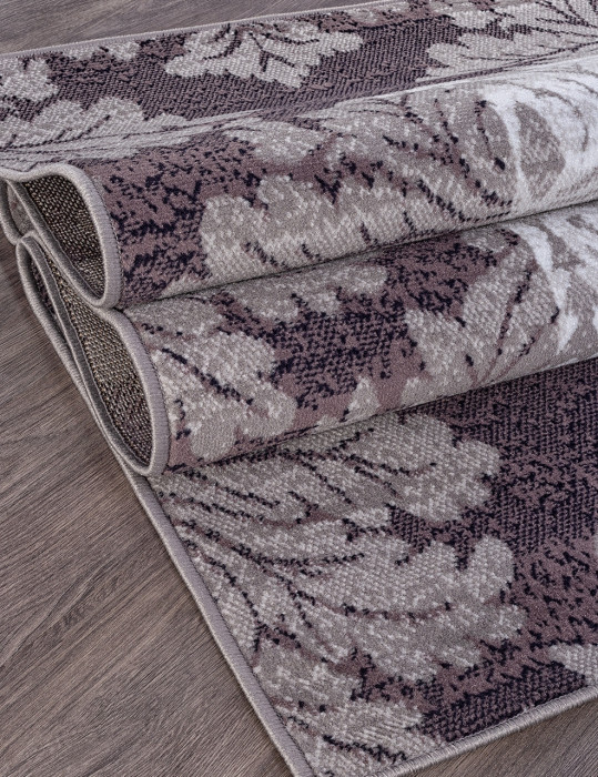 Ковер D213 - GRAY-PURPLE - Прямоугольник - коллекция SILVER