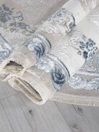Ковер EFSAN ( ИФСАН ) L278A - CREAM SHRINK / BLUE FDY ( Овал )