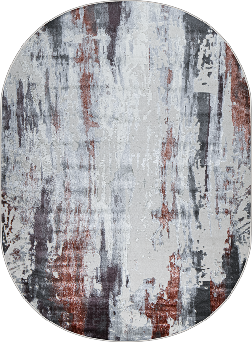 Ковер 37107A oval ROSE FLS / L.GREY
