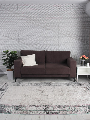 Ковер 8070G - GREY / GREY - Прямоугольник - коллекция LORA