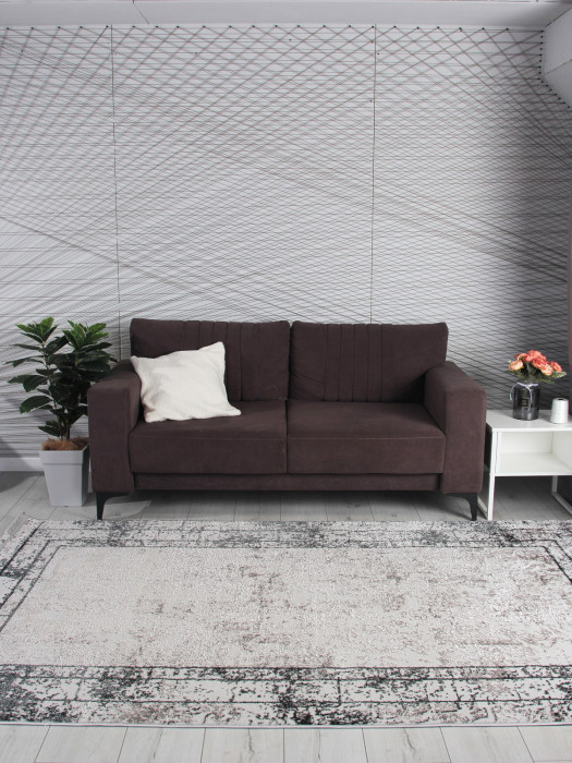 Ковер 8070G - GREY / GREY - Прямоугольник - коллекция LORA