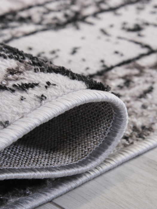 Ковер 8070G - GREY / GREY - Прямоугольник - коллекция LORA
