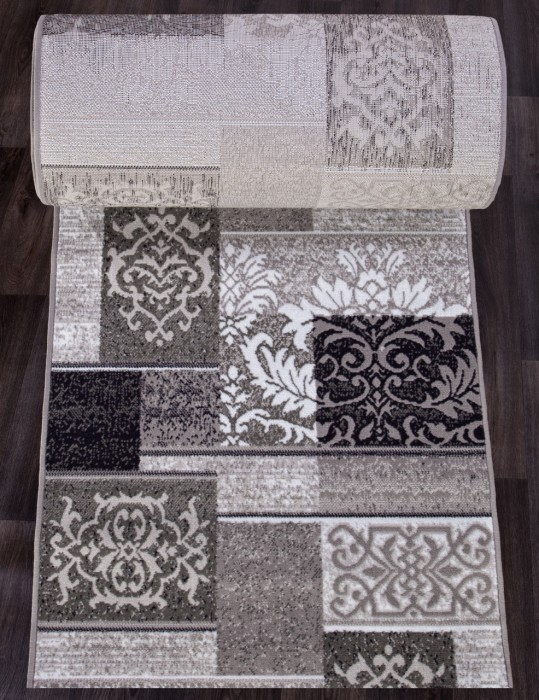 Ковер d216 - GRAY - Дорожка - коллекция SILVER