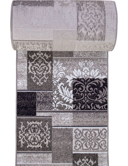 Ковер d216 - GRAY - Дорожка - коллекция SILVER