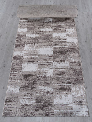 Ковер F394 - GRAY - Дорожка - коллекция SILVER