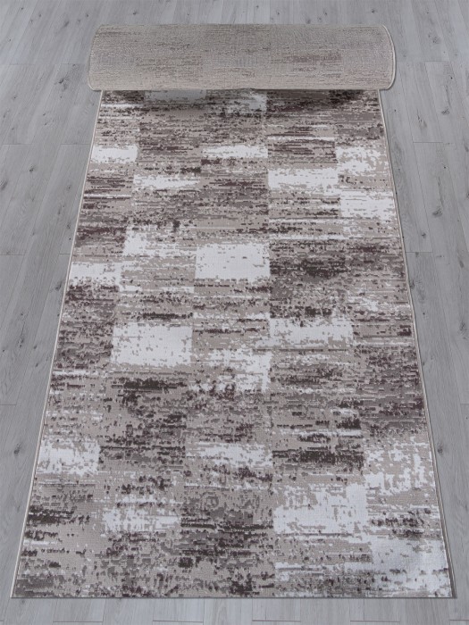 Ковер F394 - GRAY - Дорожка - коллекция SILVER