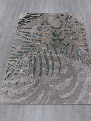 Ковер F479 - GRAY-GREEN - Прямоугольник - коллекция LIMAN