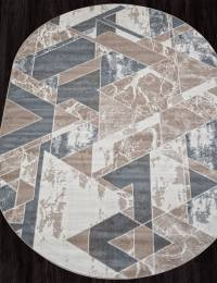 Ковер SIERRA ( СИЕРРА ) F354 - BEIGE-BLUE ( Овал )