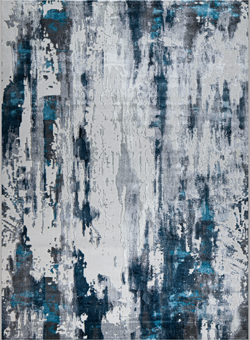 Ковер 37107A r BLUE FLS / L.GREY