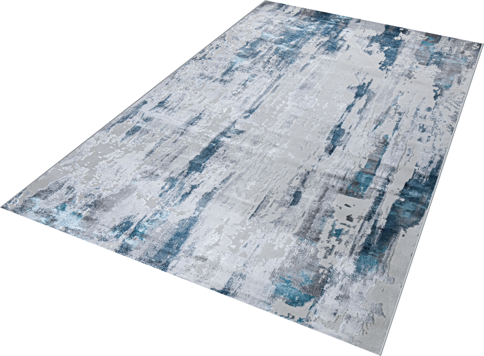 Ковер 37107A r BLUE FLS / L.GREY