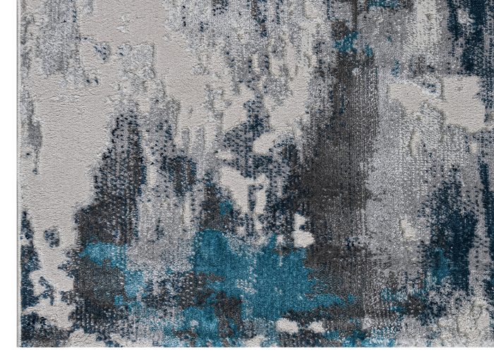 Ковер 37107A r BLUE FLS / L.GREY
