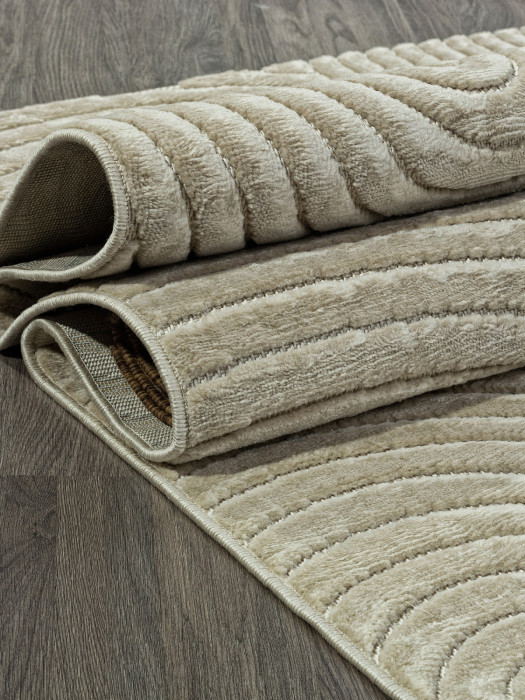 Ковер D798AP - BEIGE / BEIGE - Прямоугольник - коллекция JUNO