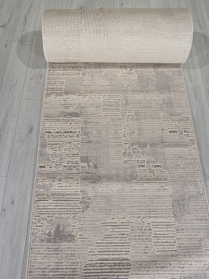 Ковер F168 - CREAM-GRAY - Дорожка - коллекция LIMAN