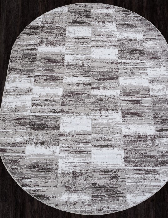 Ковер F394 - GRAY - Овал - коллекция SILVER