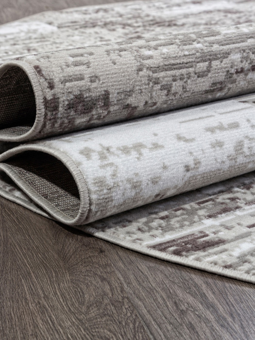 Ковер F394 - GRAY - Овал - коллекция SILVER