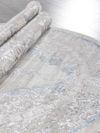 Ковер EFSAN ( ИФСАН ) L279A - CREAM SHRINK / BLUE FDY ( Овал )