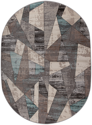 Ковер 36854A oval L.GREY / BLUE