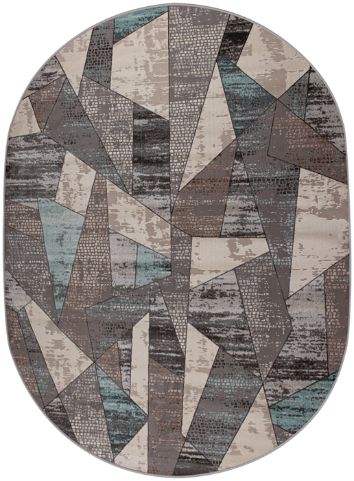 Ковер 36854A oval L.GREY / BLUE