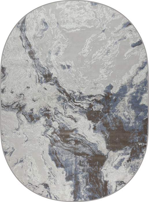 Ковер 38508A oval BEIGE / BLUE