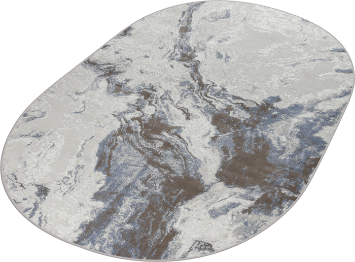Ковер 38508A oval BEIGE / BLUE