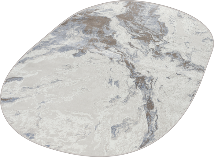 Ковер 38508A oval BEIGE / BLUE