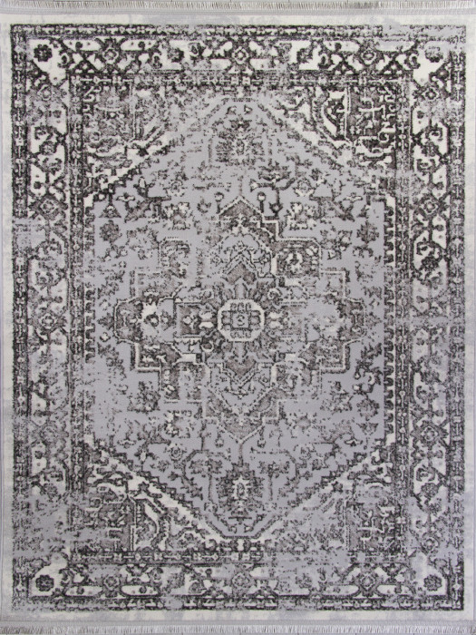 Ковер 8083G - GREY / GREY - Прямоугольник - коллекция LORA
