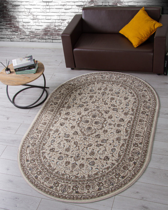 Ковер F014 - CREAM - Овал - коллекция VALENCIA DELUXE