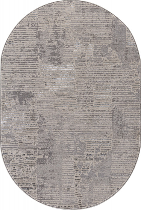 Ковер F168 - CREAM-GRAY - Овал - коллекция LIMAN