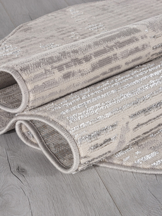 Ковер F168 - CREAM-GRAY - Овал - коллекция LIMAN
