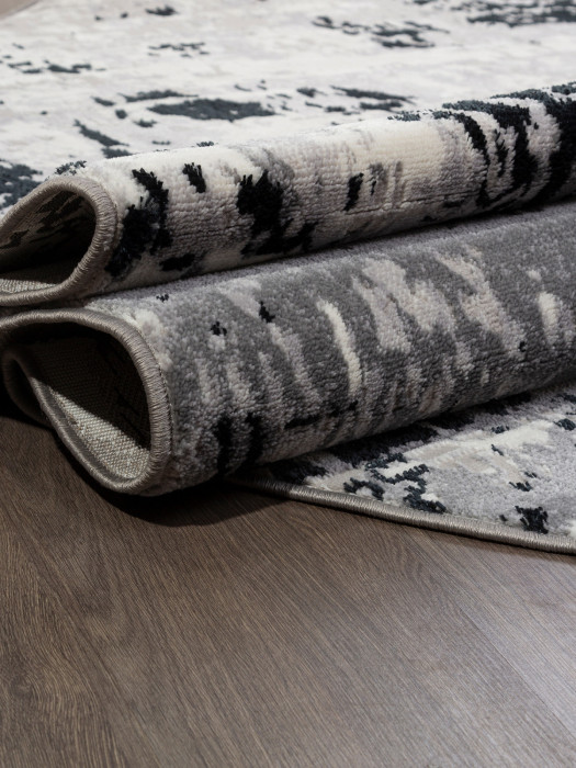 Ковер F284 - DARK GRAY - Овал - коллекция PALERMO