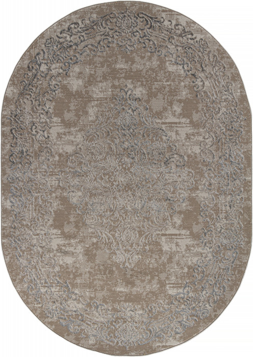 Ковер F481 - BEIGE - Овал - коллекция LIMAN