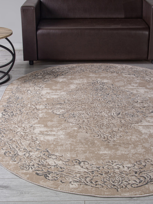 Ковер F481 - BEIGE - Овал - коллекция LIMAN