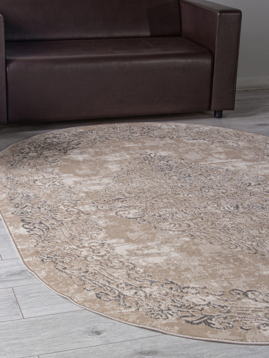 Ковер F481 - BEIGE - Овал - коллекция LIMAN