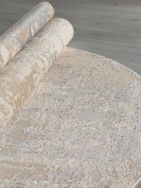 Ковер SIESTA ( СИЕСТА ) M027A - LIGHT BEIGE / TAUPE ( Овал )