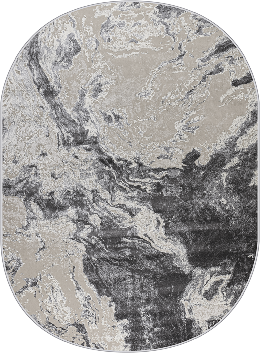 Ковер 38508A oval GREY / L.GREY