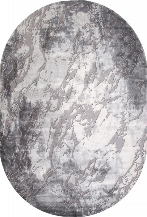 Ковер 04075G - GREY / GREY - Овал - коллекция ARMINA