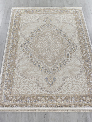 Ковер 27226A - BEIGE / BLUE - Прямоугольник - коллекция MOSSO