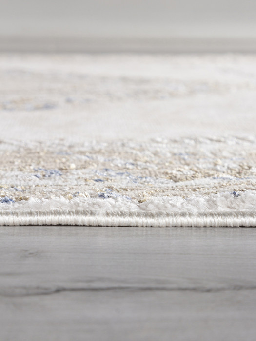 Ковер 27226A - BEIGE / BLUE - Прямоугольник - коллекция MOSSO