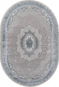 Ковер EFSAN ( ИФСАН ) Q010A - CREAM SHRINK / BLUE FDY ( Овал )