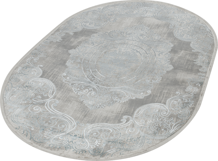 Ковер 36560A oval BLUE / L.GREY
