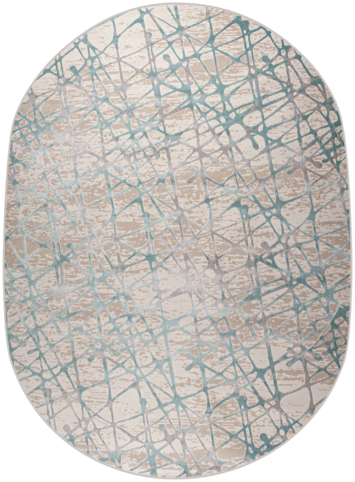 Ковер 36855A oval L.GREY / BLUE