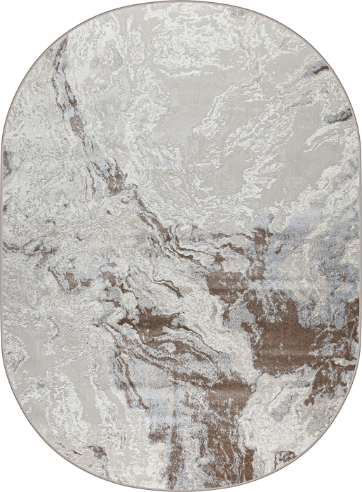 Ковер 38508A oval L.GREY / BEIGE