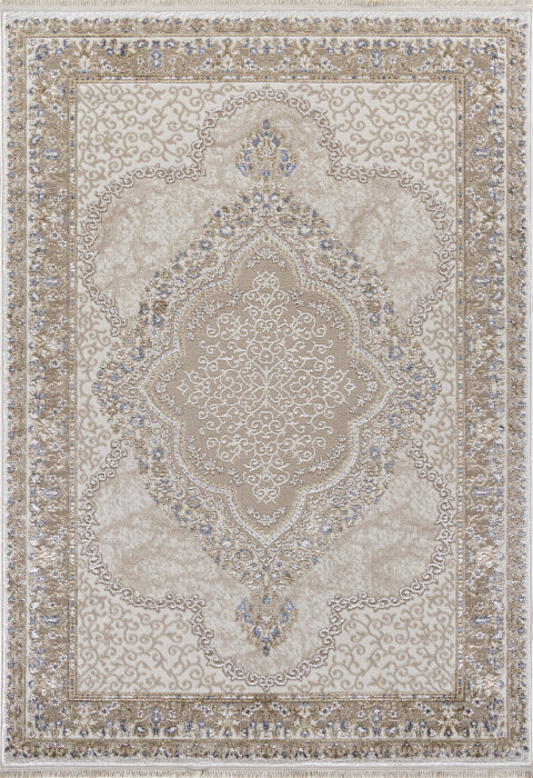Ковер 27226A - BEIGE / NAVY - Прямоугольник - коллекция MOSSO