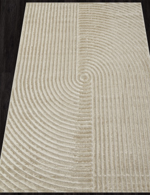 Ковер D801AP - BEIGE / BEIGE - Прямоугольник - коллекция JUNO