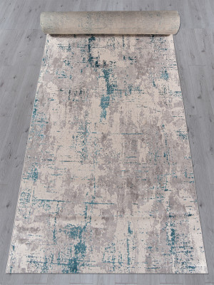 Ковер F169 - CREAM-D.BLUE - Дорожка - коллекция LIMAN